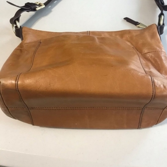 HOBO Leather Shoulder Bag Cognac Camel - Picture 3 of 7